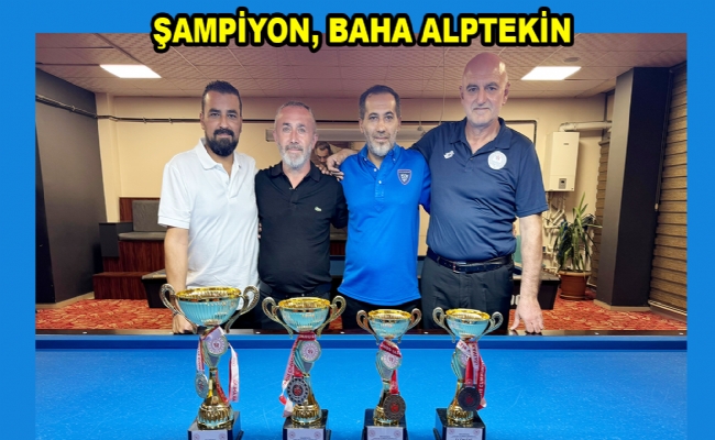 Bilardo şampiyonu oldu