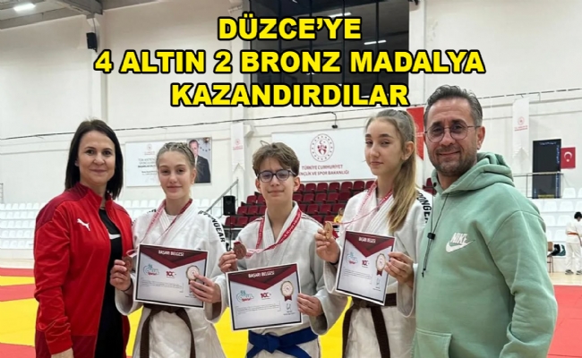 Düzce sporcuları 6 madalya kazandı